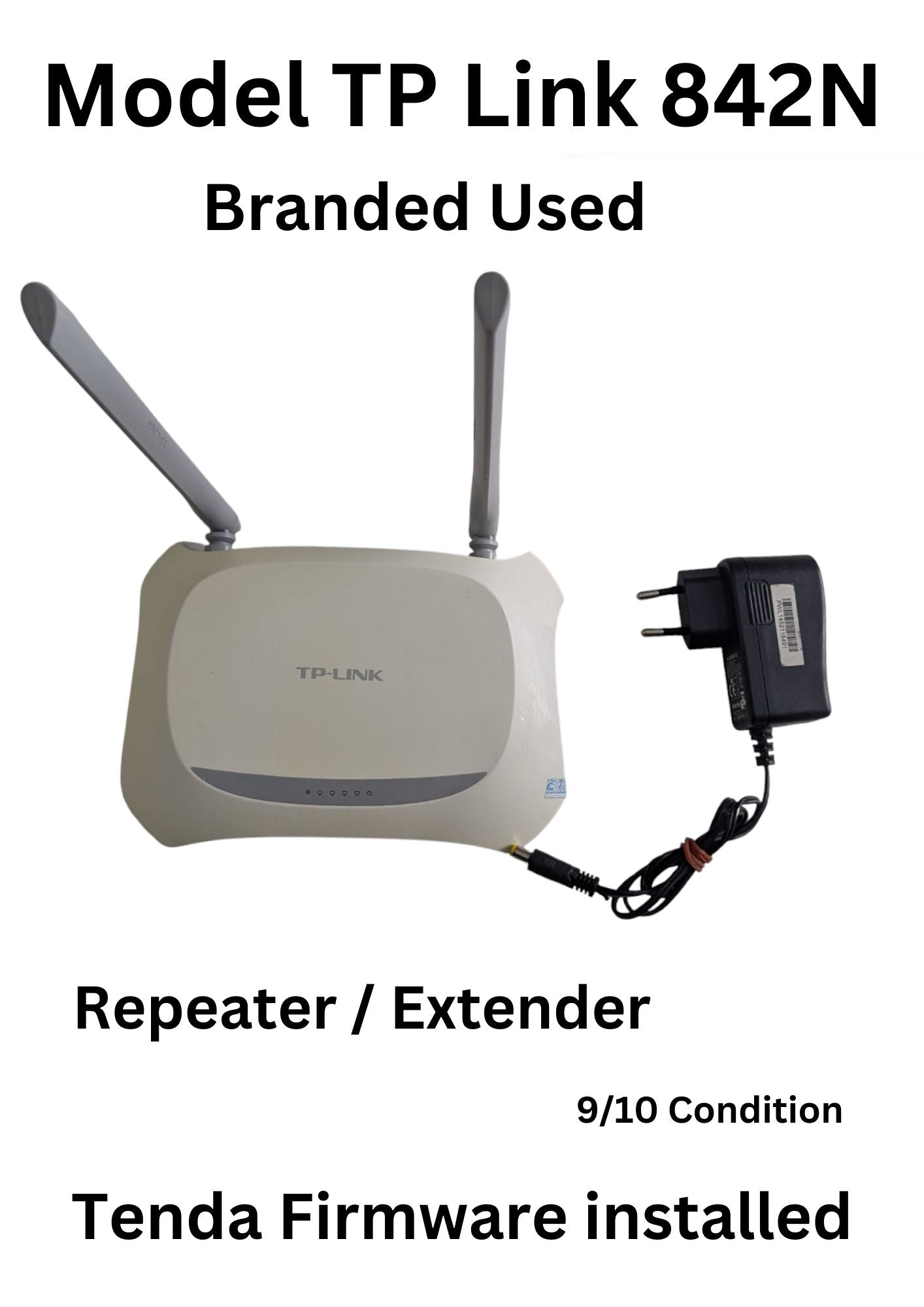 Tplink TL-WR842N l Wi-Fi Router, Repeater/ Extender (Branded Used 9/10)