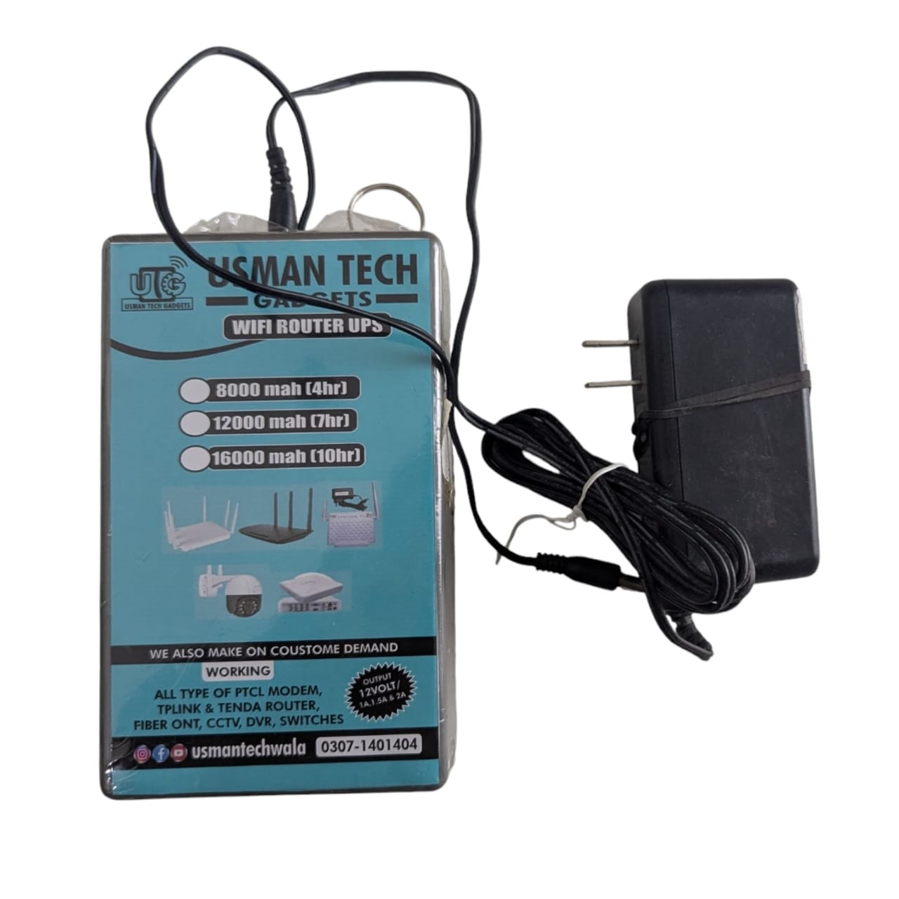 WIFI Router Power Bank/UPS 24000MAh 20 Hours Guaranteed Backup