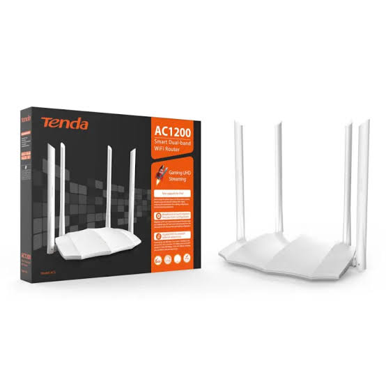 TENDA AC5 AC1200Mbps Smart Dual band Wi-Fi Router, Extender, ( Branded Used 10/10 )