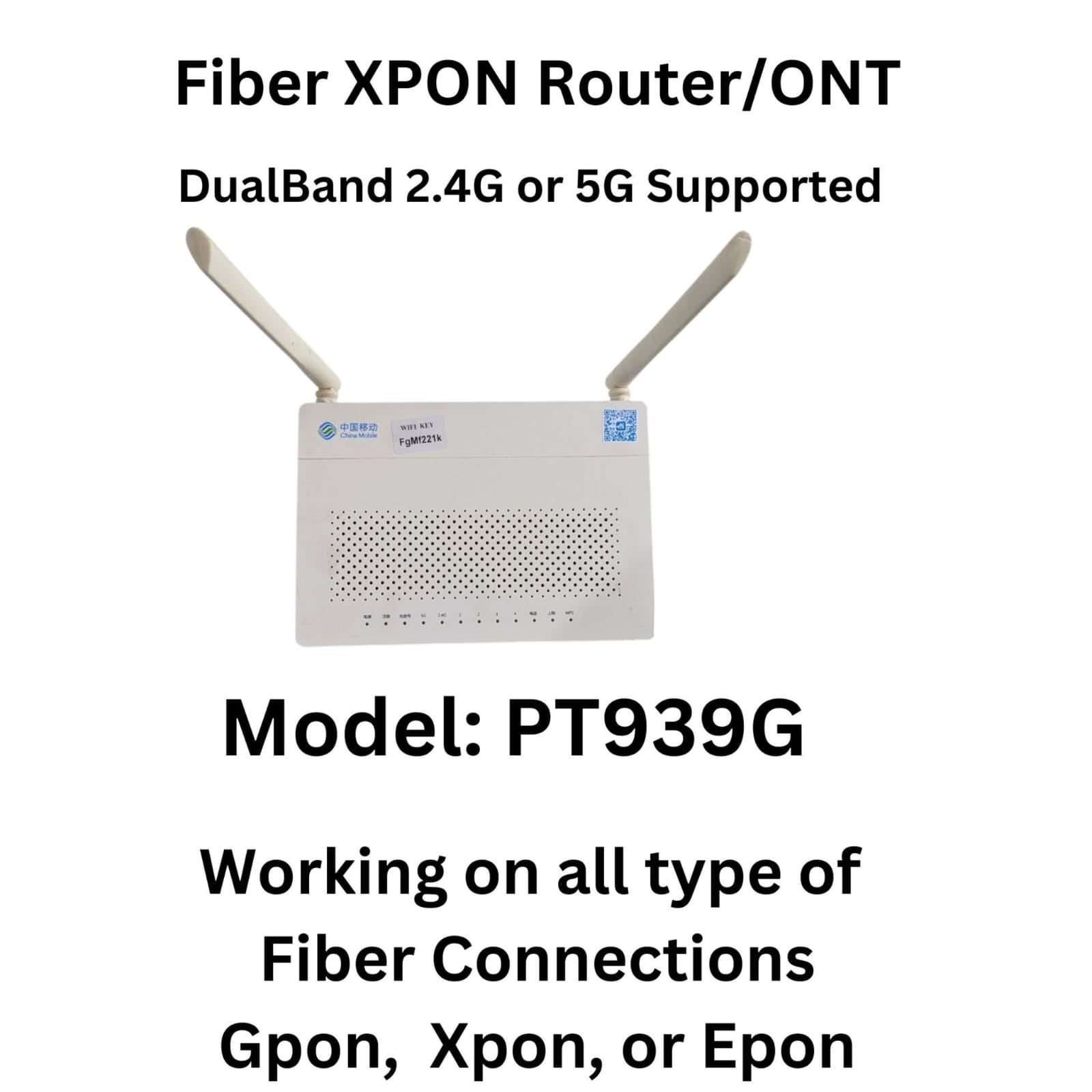 Fiber XPON ONU PT939G  Dual Band 2.4G&5G working on XPON/EPON/GPON