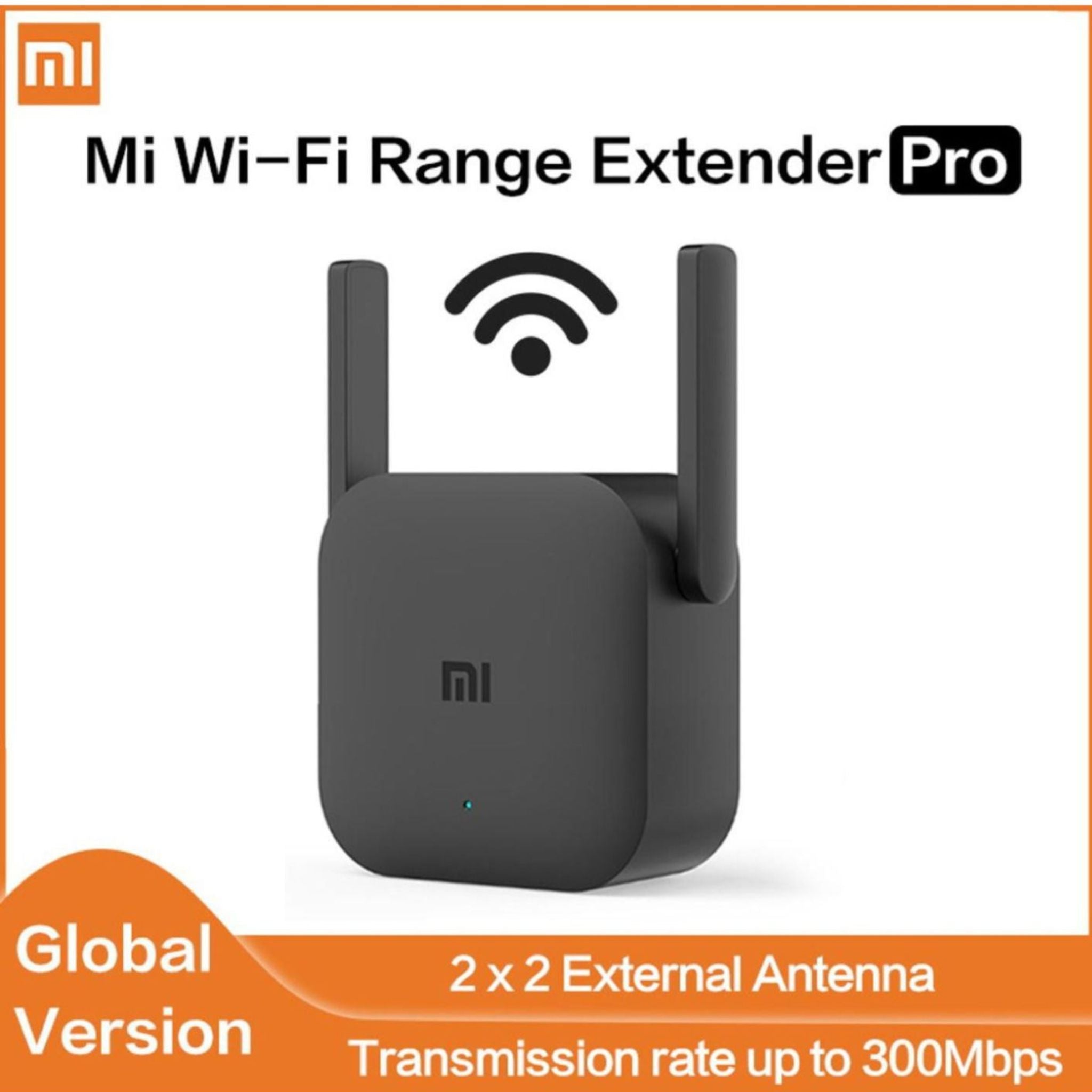 Original Xiaomi Pro 300M WiFi Router Amplifier Network Power Extender 2 Antenna for Wi-Fi Range Extend - Global Version