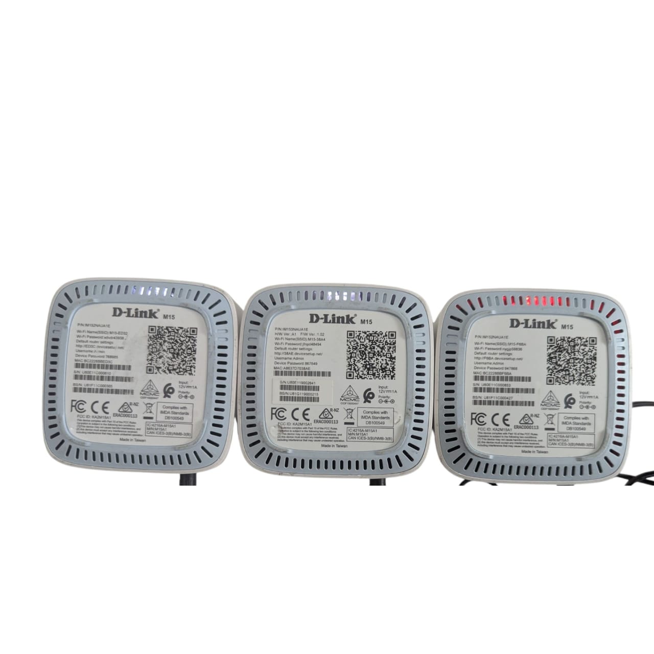 DLink M15 AX1500 Mesh Router Wifi 6 (3 Pack) With Adapters pack  (Branded USED)