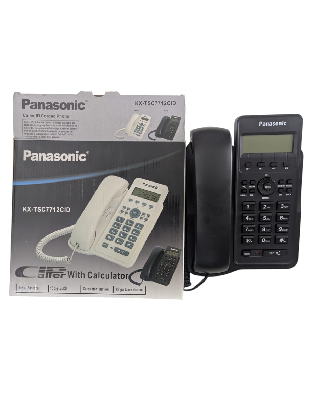 Panasonic Telephone Box KX-TSC7712CID With Caller Id And Calculator home and office landline